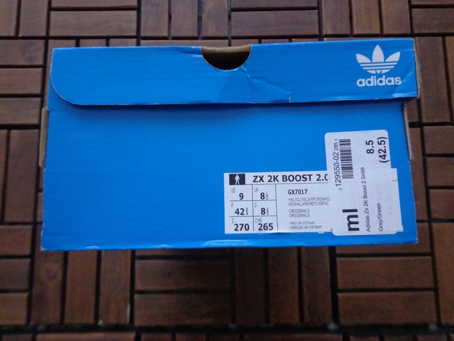 Мъжки маратонки Adidas ZX 2K Boost 2.0 Halo Silver размер 42,5