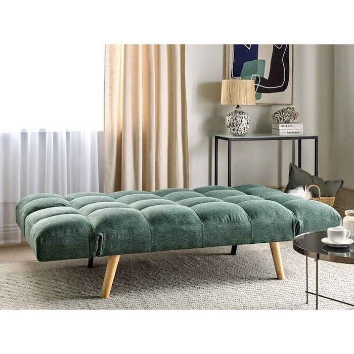 NOU Canapea extensibilă "INGARO", click-clack, verde