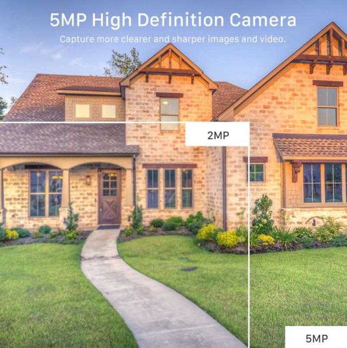 Безжичен Бебефон Охранител WIFi UltraHD 5MPx Водоустойчив Видеодомофон