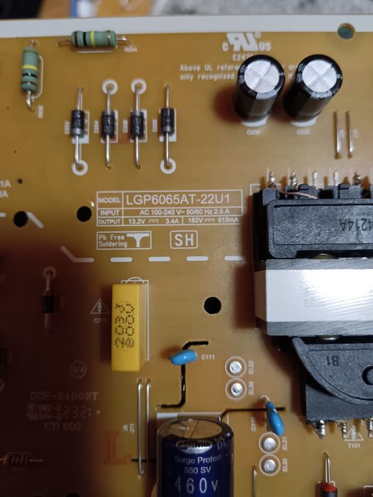 Sursa alimentare LGP6065AT-22U1 TV LG 65 inch