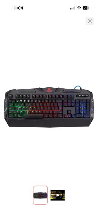 Клавиатура с подсветкой проводная