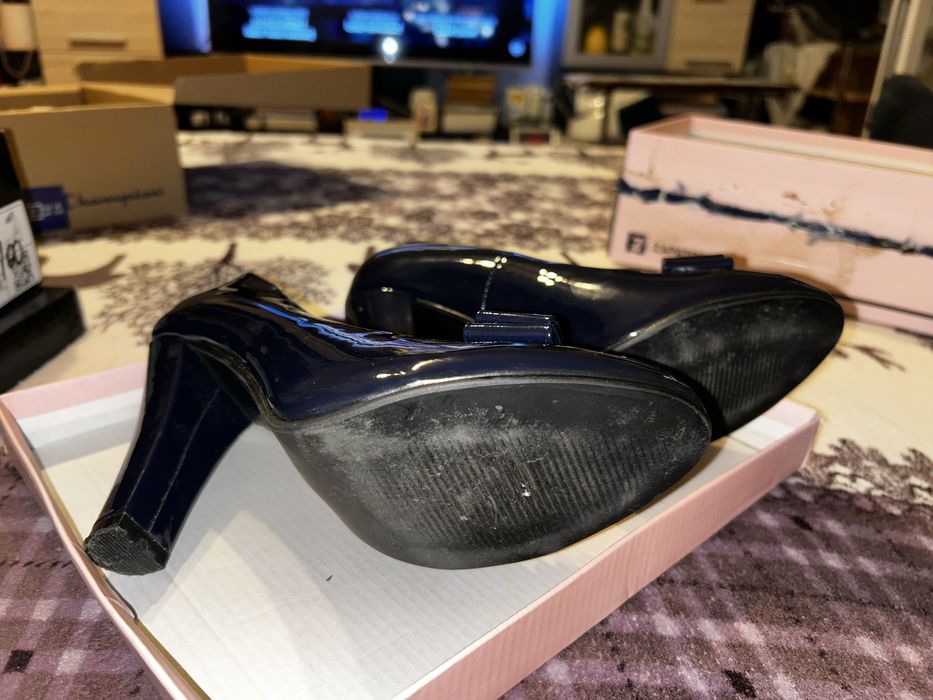 Pantofi damă, bleumarin închis