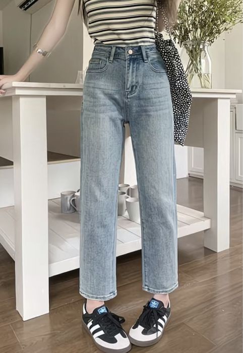 новый джинсовый брюки