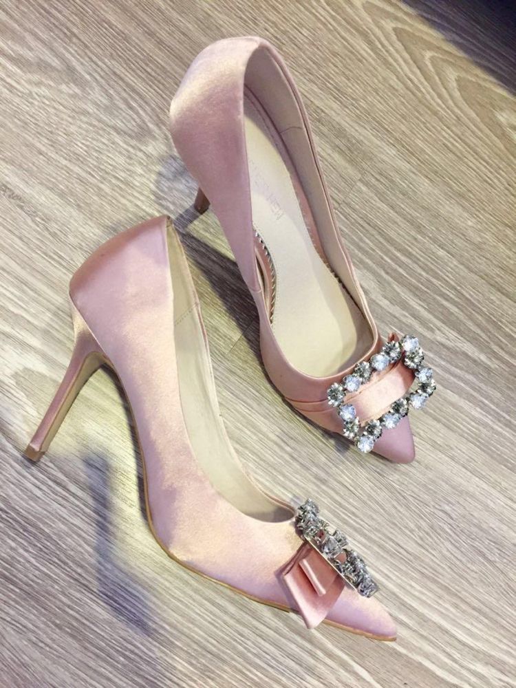 Forever New Pink Bridal Heels