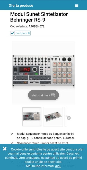 Behringer RS-9 de vanzare