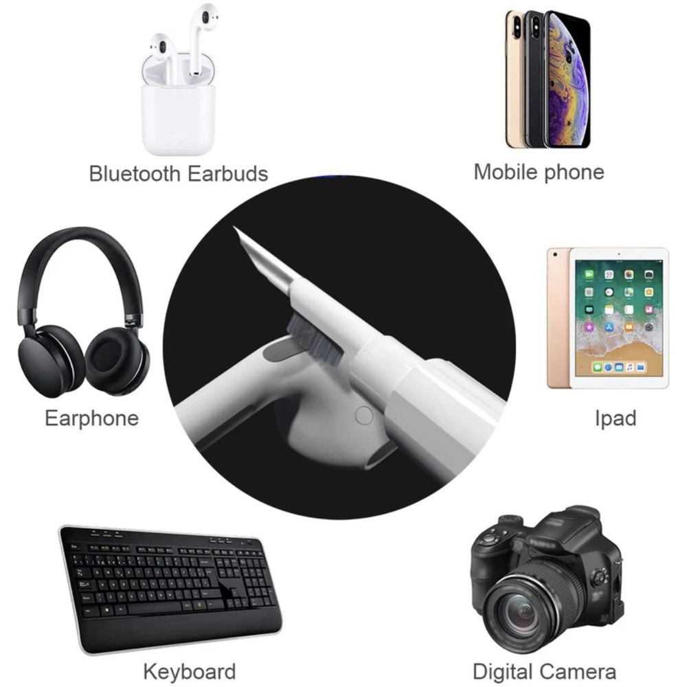 Kit curățare căști AirPods/Earbuds/Difuzor telefoane/Airpods 1/2/3/Pro