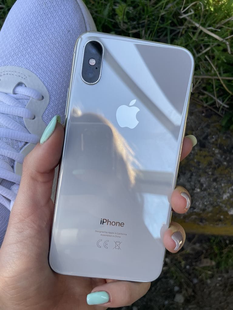 iphone X  silver