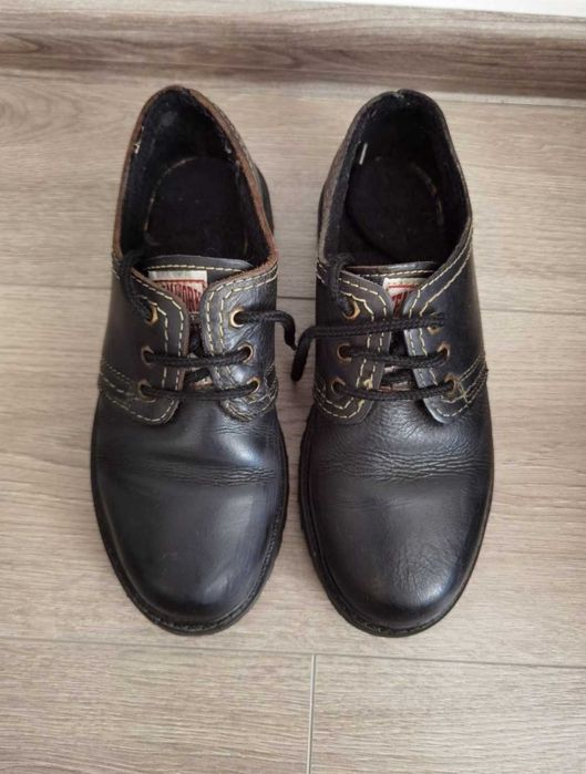 Pantofi piele cu siret - transport gratuit