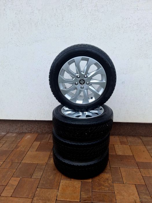 Jante aliaj originale seat  cu cauciucuri M +S/205/55/16