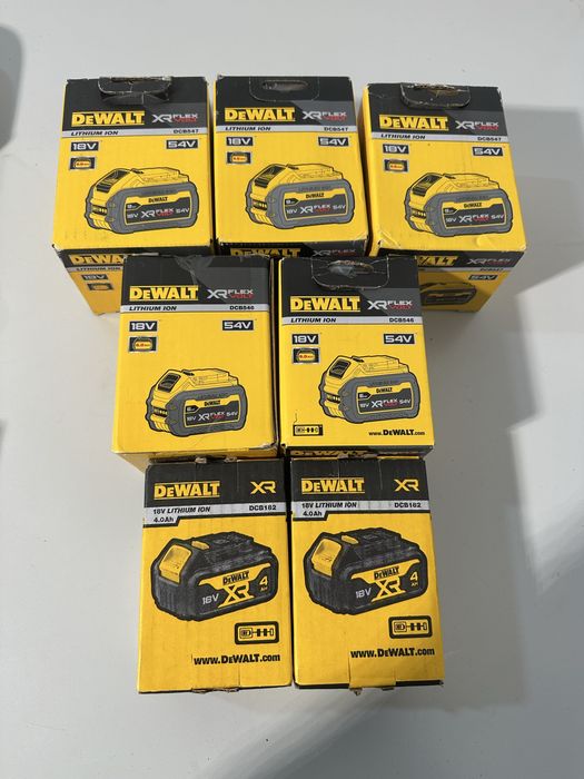 Acumulatori/Baterii dewalt XR Flex Volt 9Ah 6Ah si 4 Ah