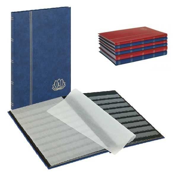 Lindner класьор за марки 16 черни листа / 32 страници