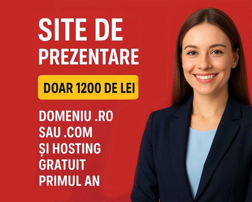 Site de Prezentare – Doar 1200 lei!