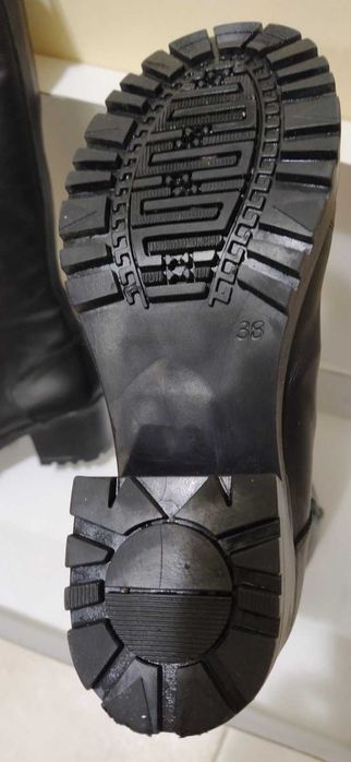 Дамски боти/кубинки от естествена кожа