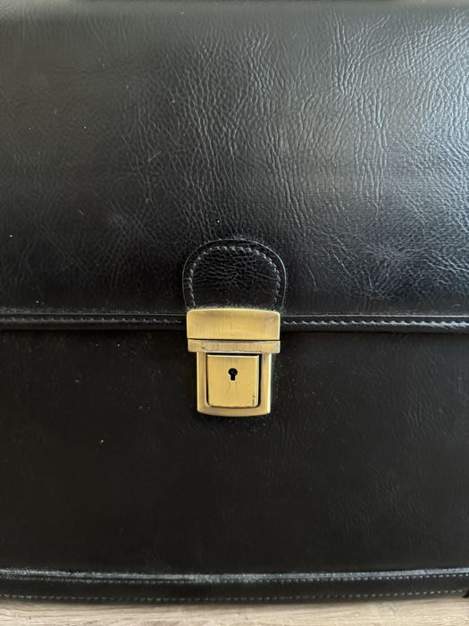 Geanta laptop din piele naturala