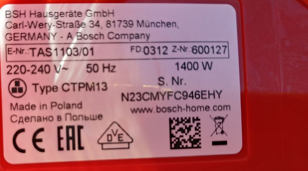 Bosch Tassimo style TAS 1103 NOU garantie Emag