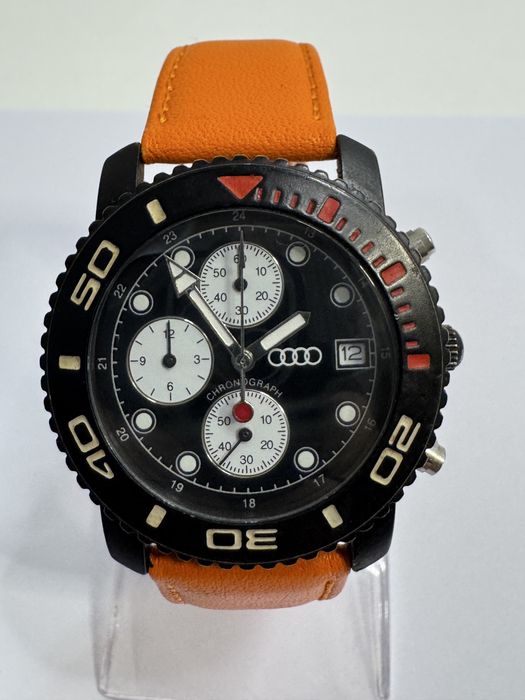 Ceas Audi RS chronograph. Cadran Panda unisex