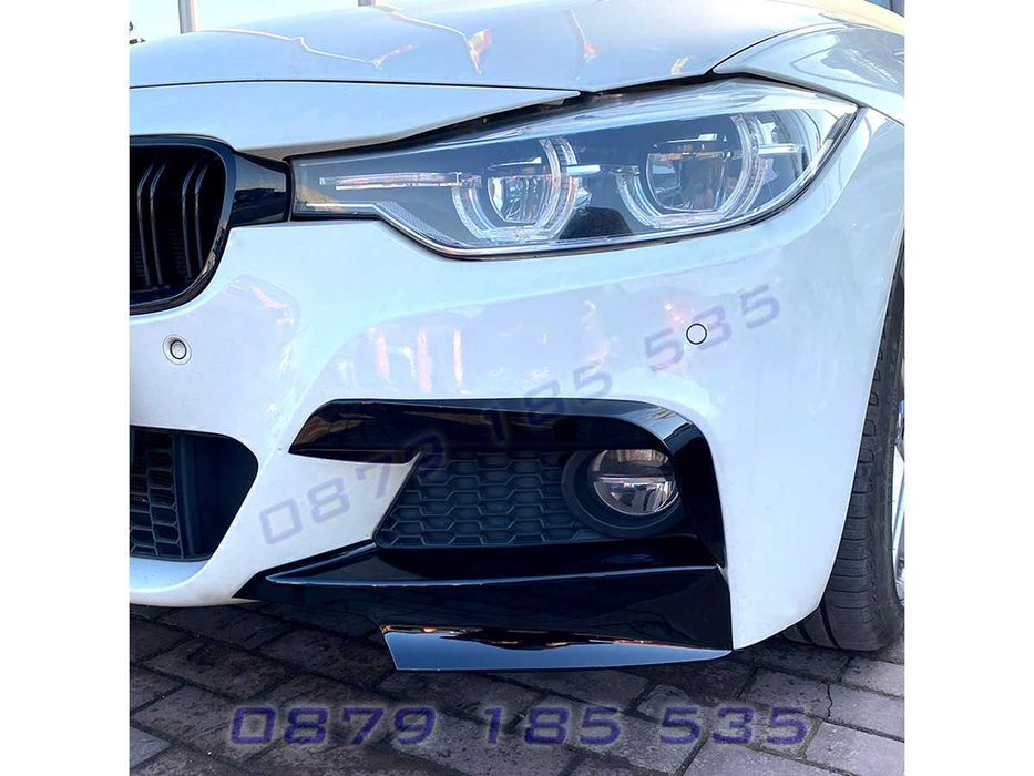 Тунинг лип спойлер предна броня BMW 3 F30 F31 бмв ф30 добавки сплитер