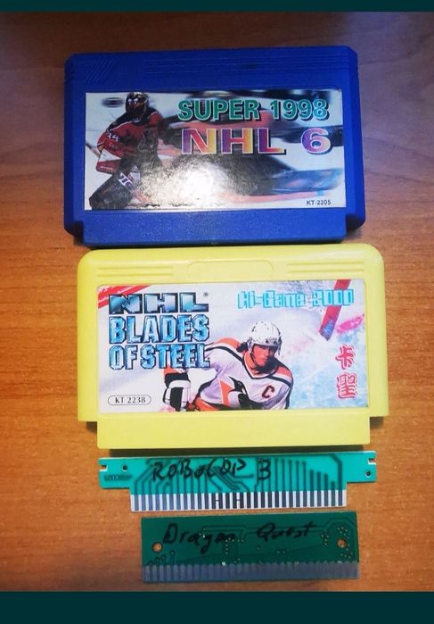 Casete Terminator Sega  Robocop 3 NHL Dragon Quest