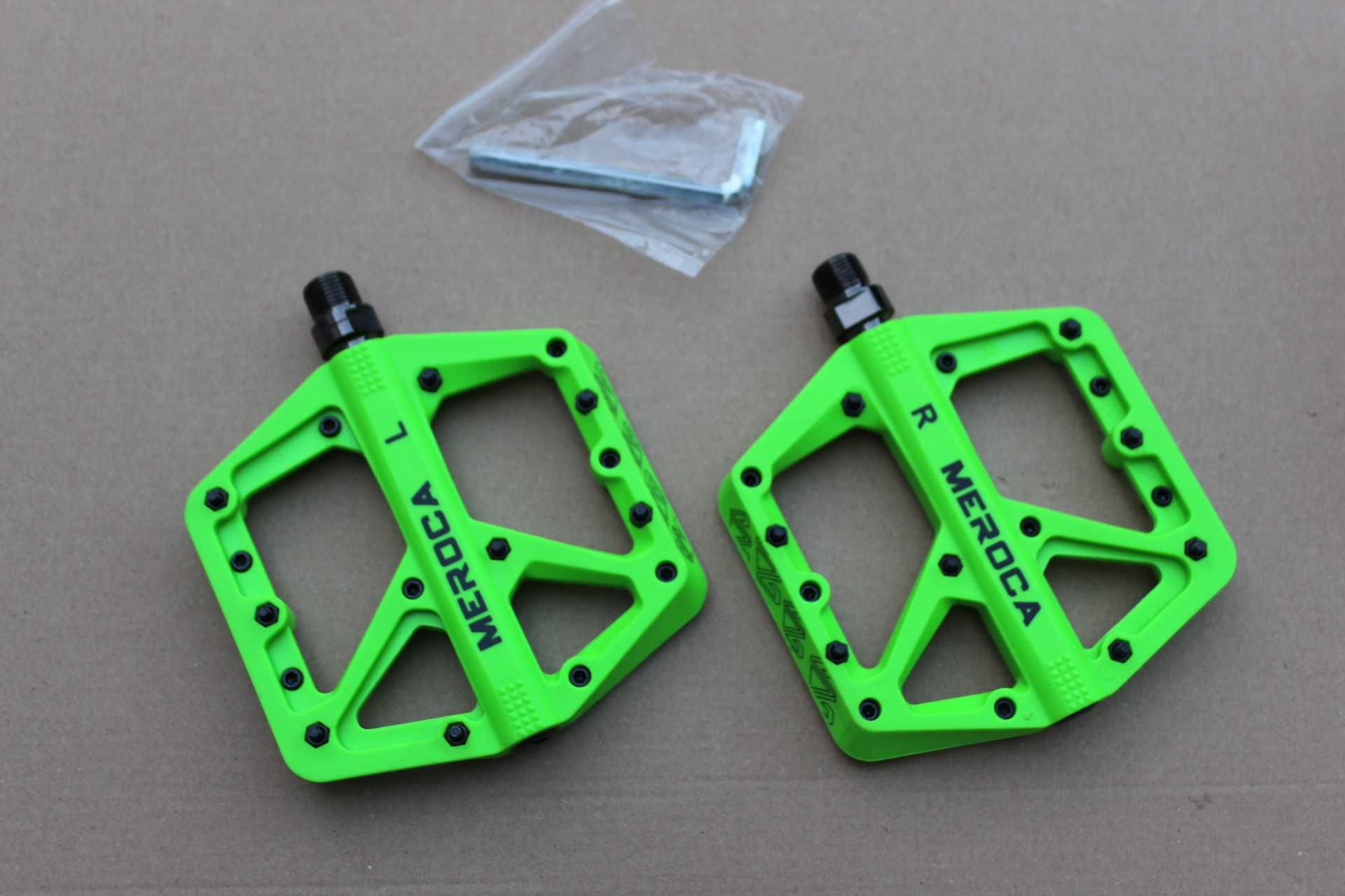 Meroca Slim - Nylon Flat Pedal - Verde