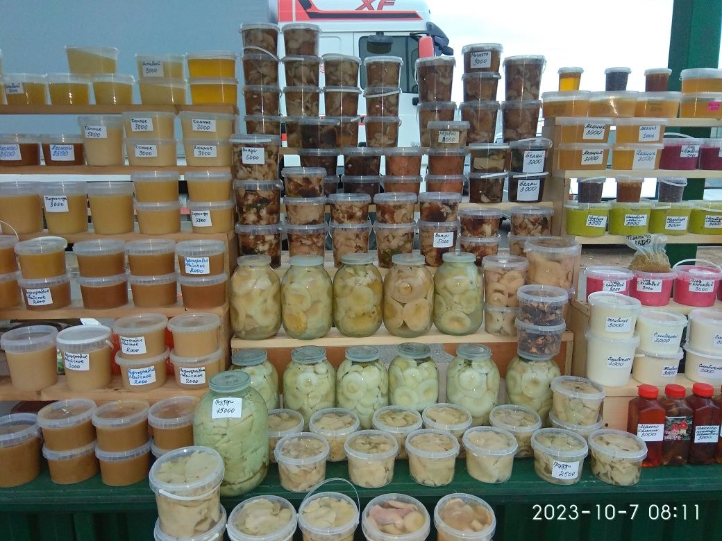 Продам мёд горный Алтай и грибы Кокчетав