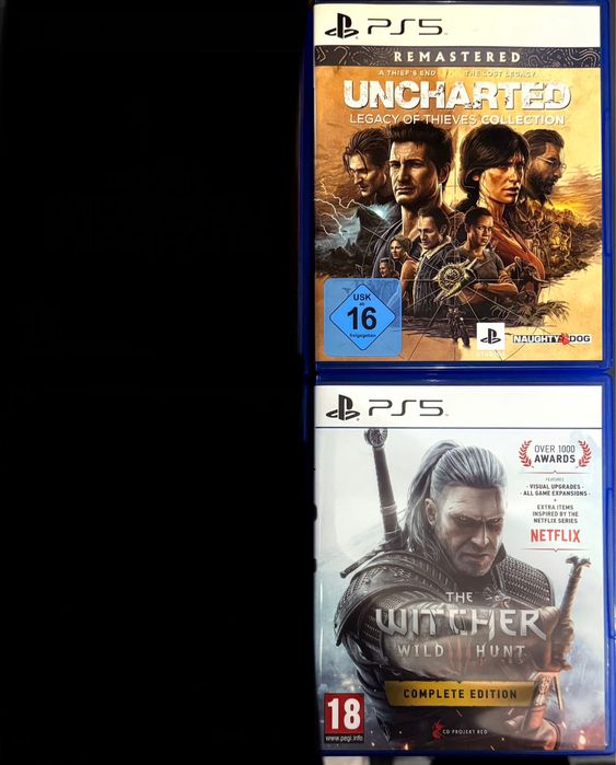 Игри за ps4 ps5 fifa witcher crash mortal uncharted modern warfare