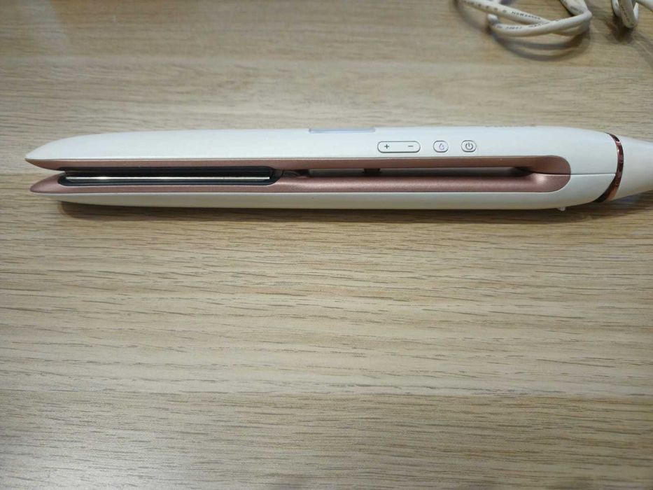 Placa indreptat parul - Philips Senzor Moisture Protect, Alb/Roz