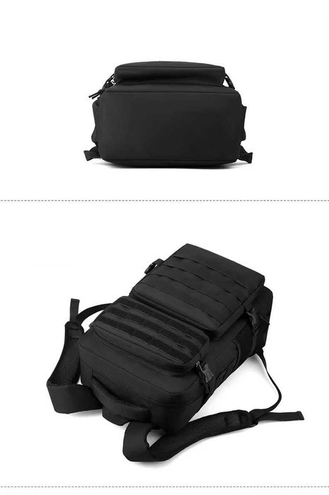 Rucsac Militar Tactic 4 compartimente impermeabil 40L Nylon 1000D Negr