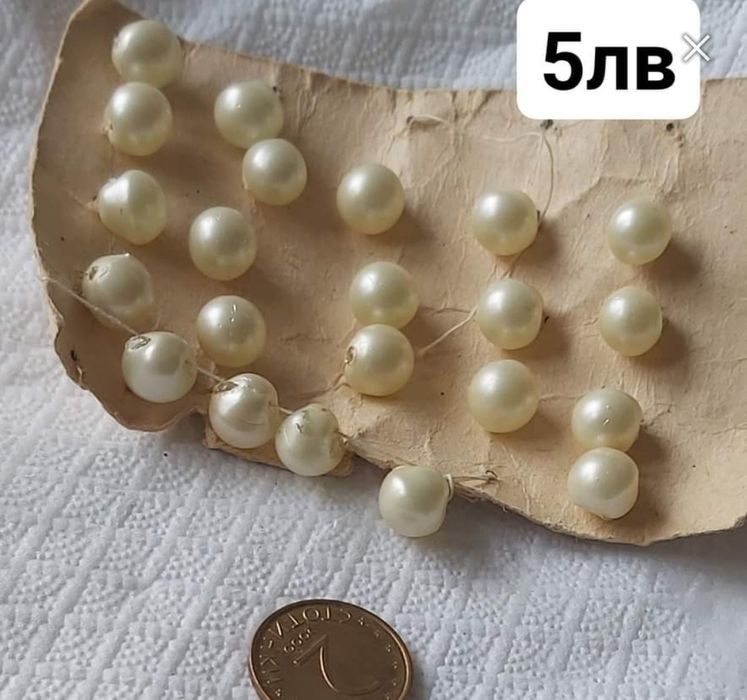 антикварни стъклени копчета  френски