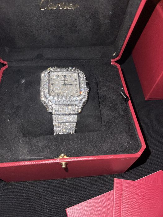 Cartier Santos Moissanite VVS1 Quality