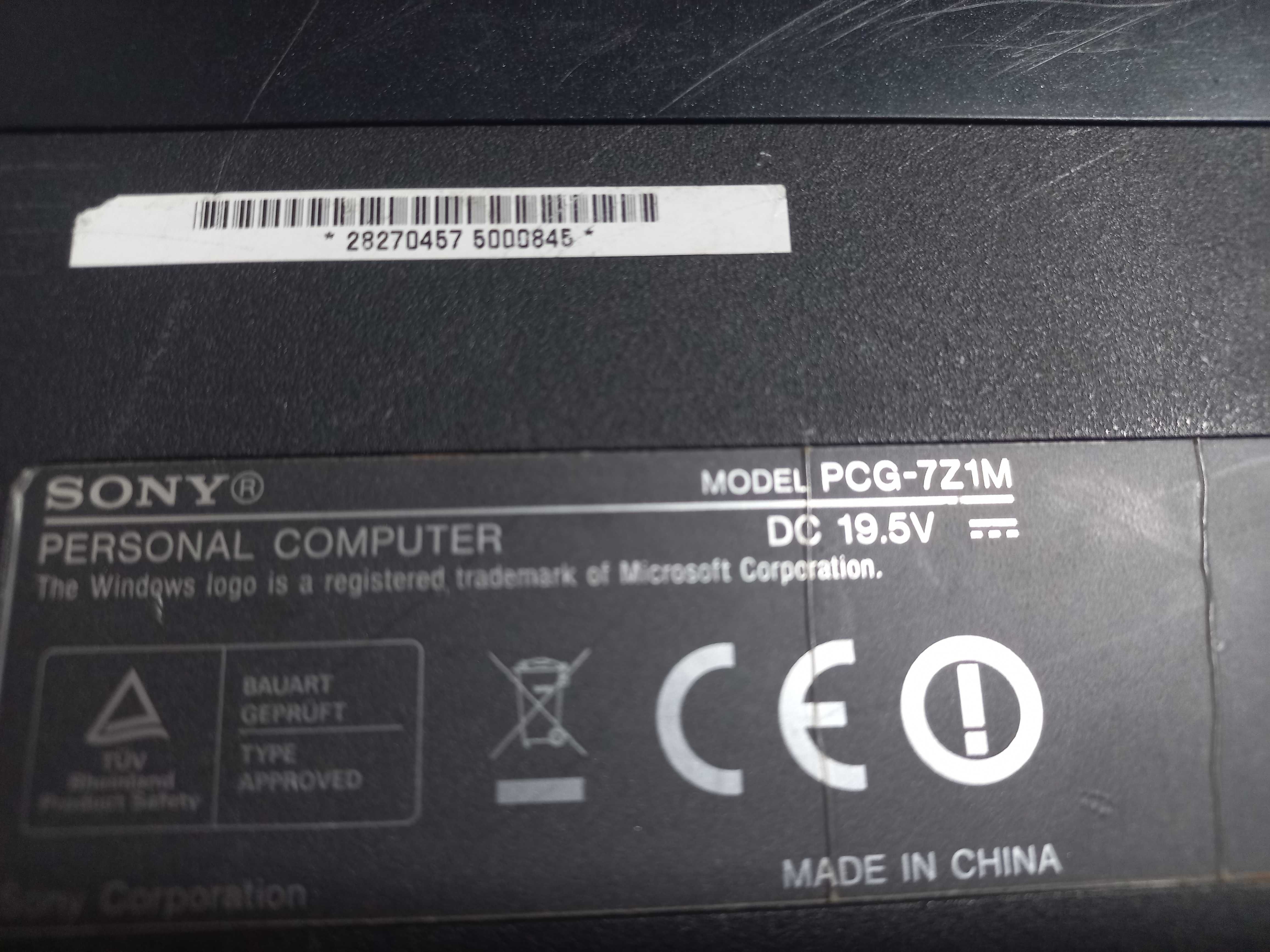 Laptop Sony Vaio PCG 7z1m