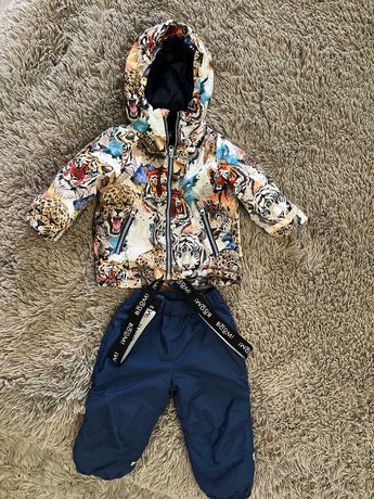 Комплект двойка куртка и штаны ( весна / осень 86 размер комбинезон)