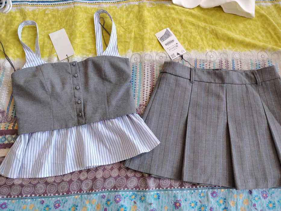 Рокля букле Zara S и сет XS