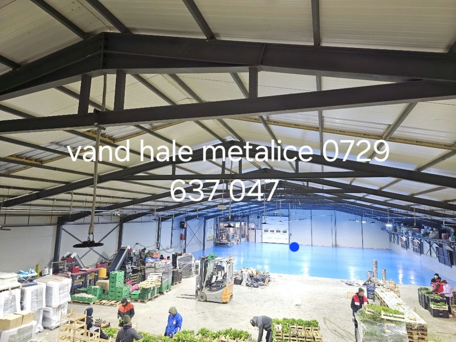 Vand hale metalice structura metalica 23x40 cu stâlpul 4 pentru detali