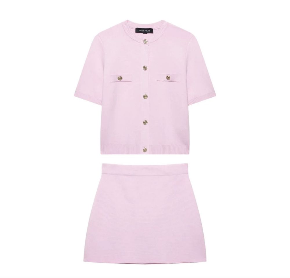 Розов комплект zara