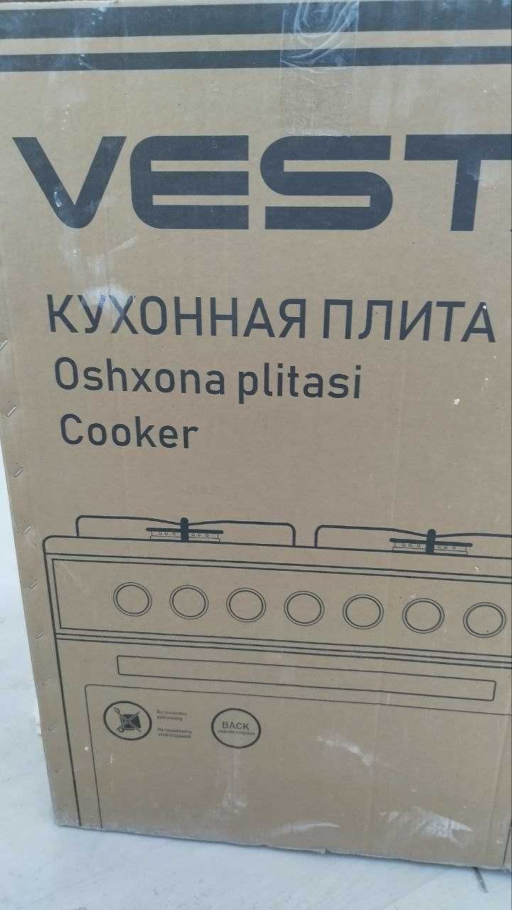 НОВАЯ! Газ плита ва кухонная вытяжка Vesta.