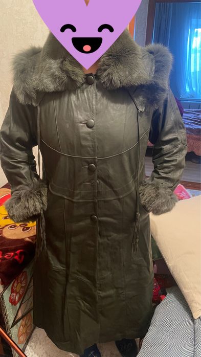 Продам кожанный плащ
