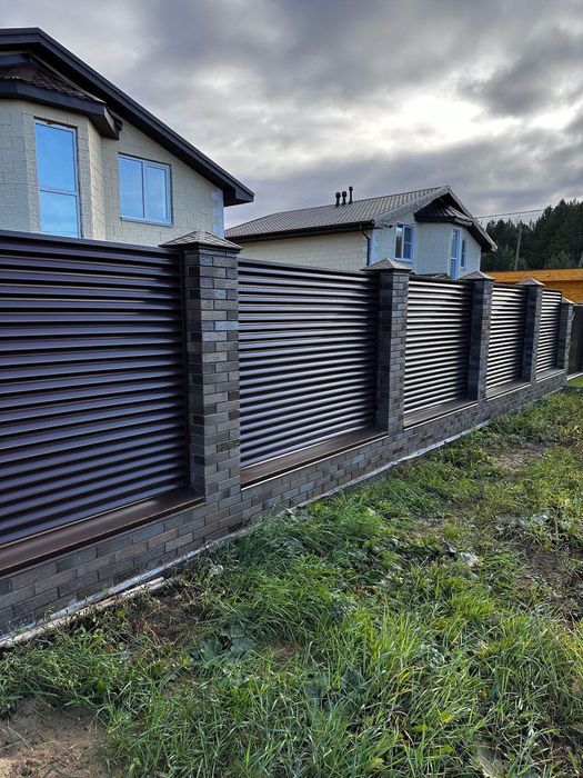 Забор-жалюзи, штакетник, еврожалюзи, еврозабор, забор 3д сетка