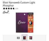 Струны elixir nanoweb custom light phosphor