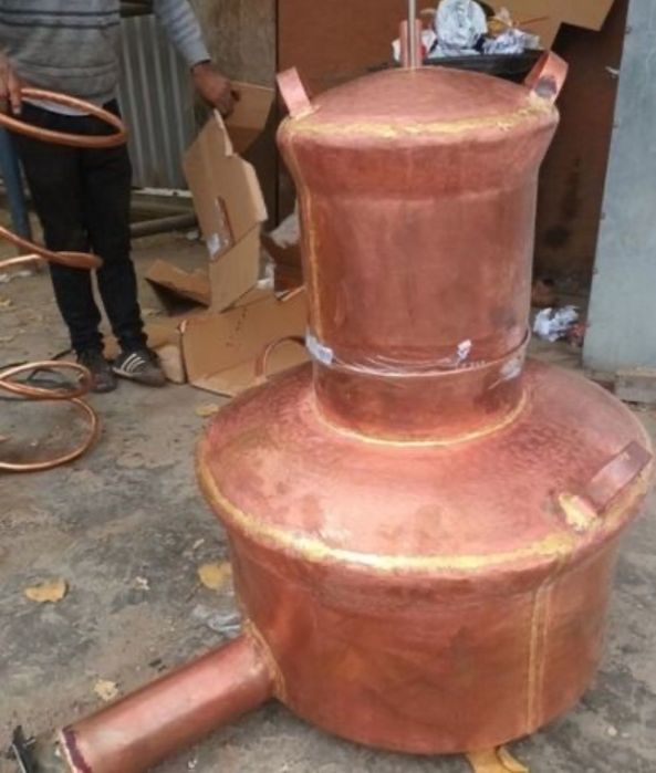 Cazan de tuica nou din cupru alimentar