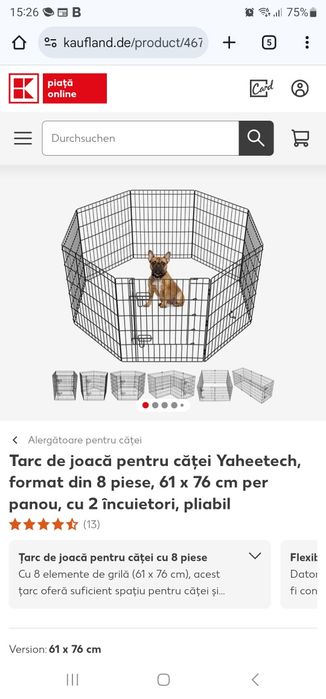 Vând țarc pentru catei