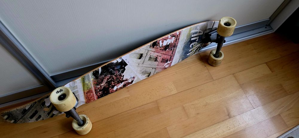 Placa longboard area placa skateboard Kong tail