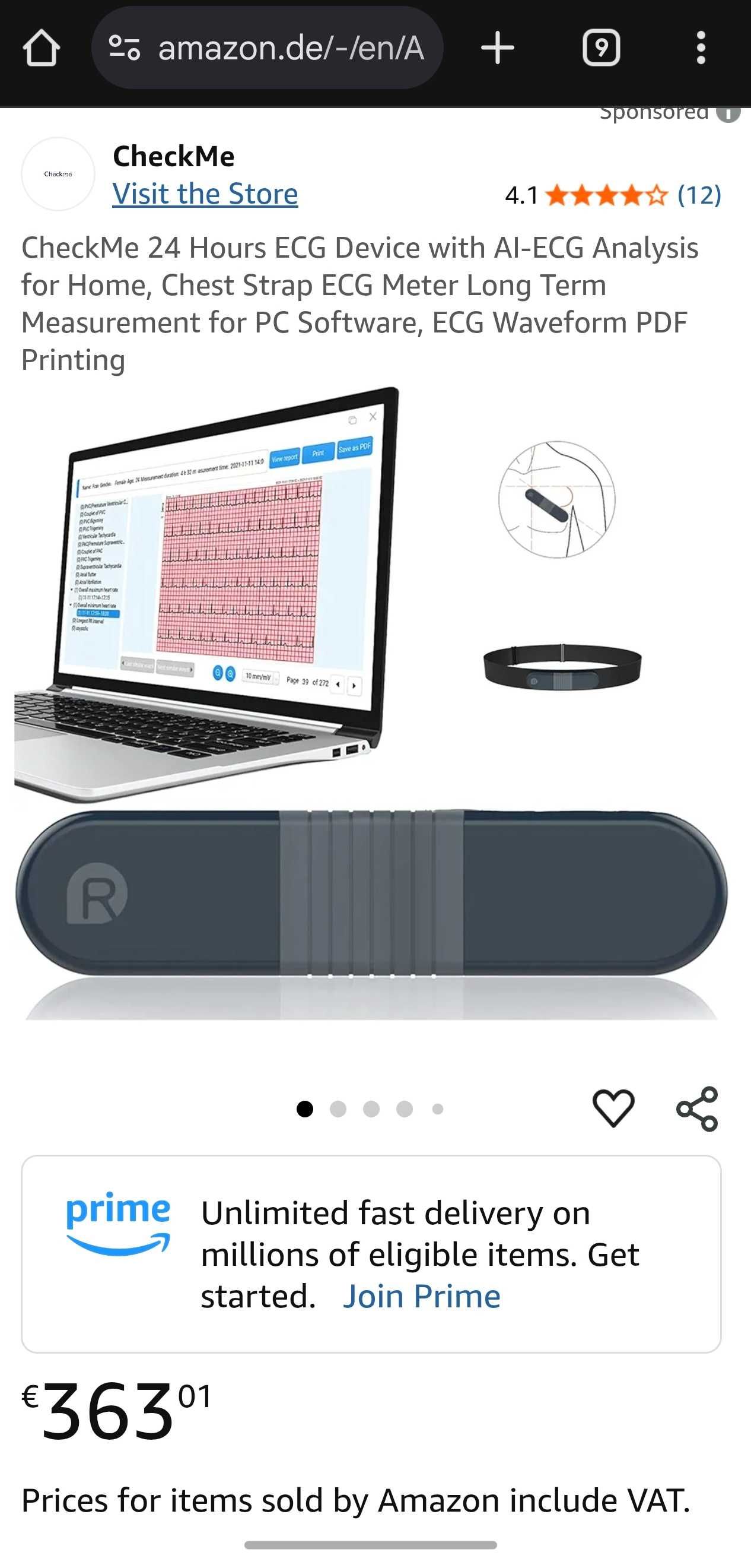 EKG Health Monitor EP1 / Екг монитор