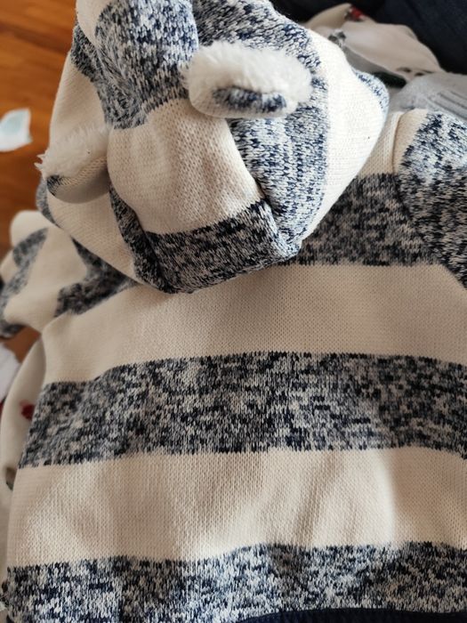 Плетена жилетка за момче 0-3м