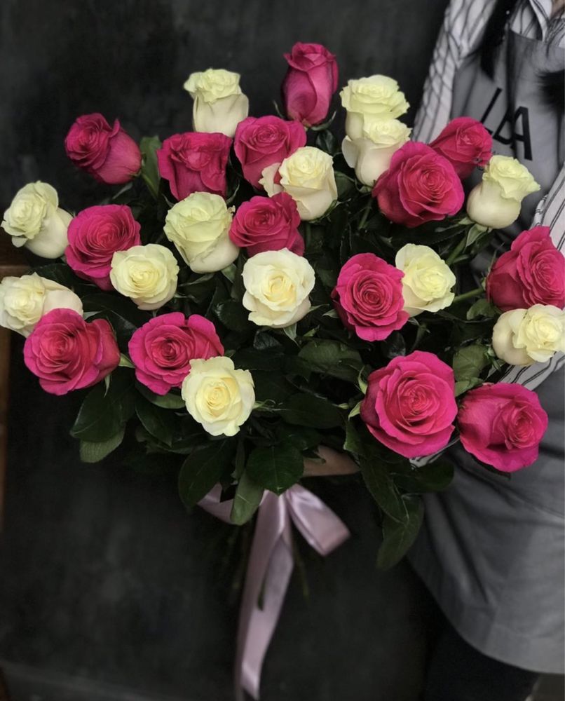 Бесплатная Доставка Цветы пионы метровые розы