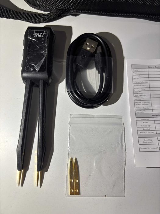 Penseta LCR cu punte, tester ZT-MD1, identificare auto a componentelor