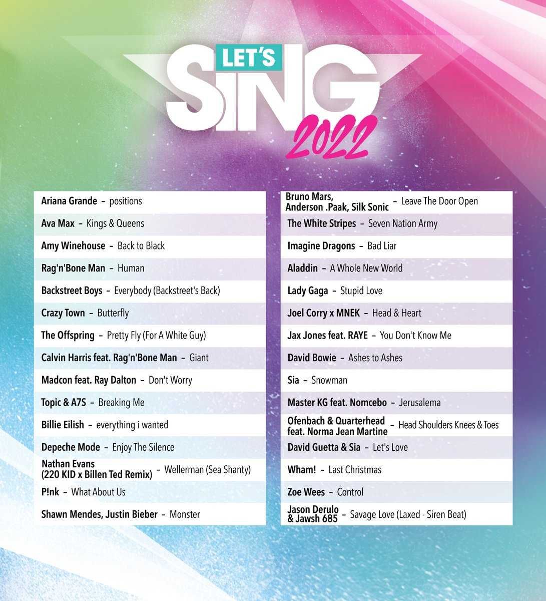 [ps4] ! КОМПЛЕКТ ! NEW Let's SING 22 + Микрофон / чисто НОВИ