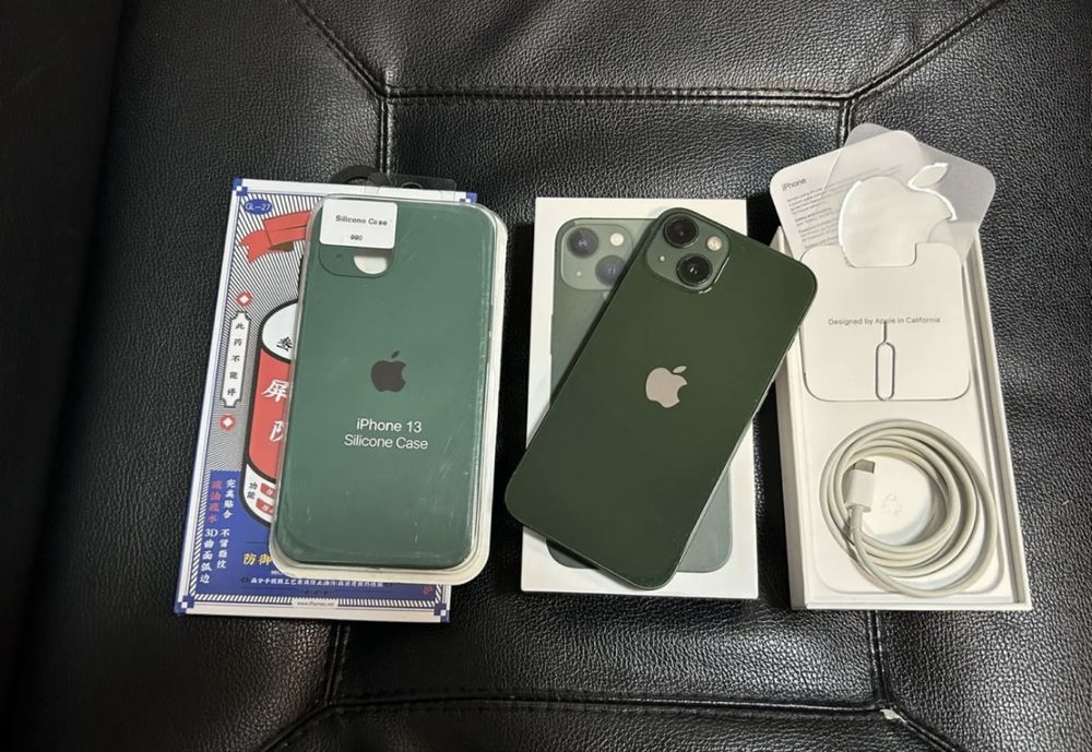 Iphone 13  Green  86%  128 GB  455 $. HOLATI IDEAL. Aybi yoq Garantiya