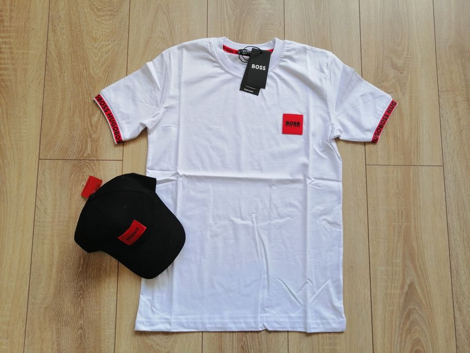 Hugo Boss мъжка бяла тениска 2XL