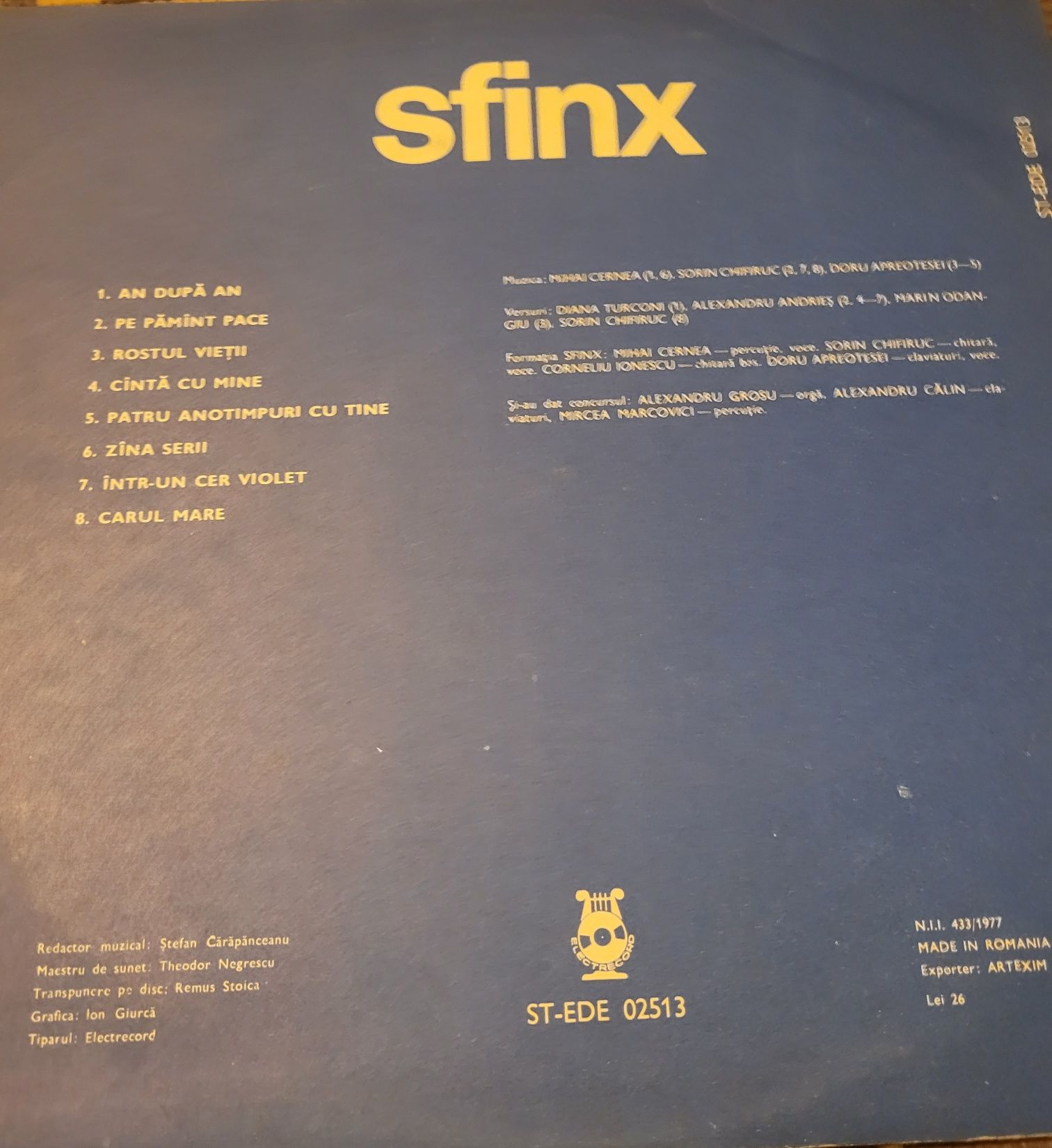 SFINX (disc vinil)