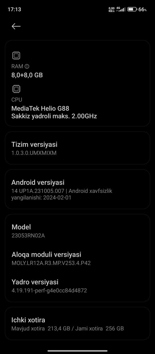 REDMI12 8+8GA256GB